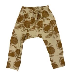 Kate Quinn Sunflower Panda Pants Bamboo Size 2T Yellow